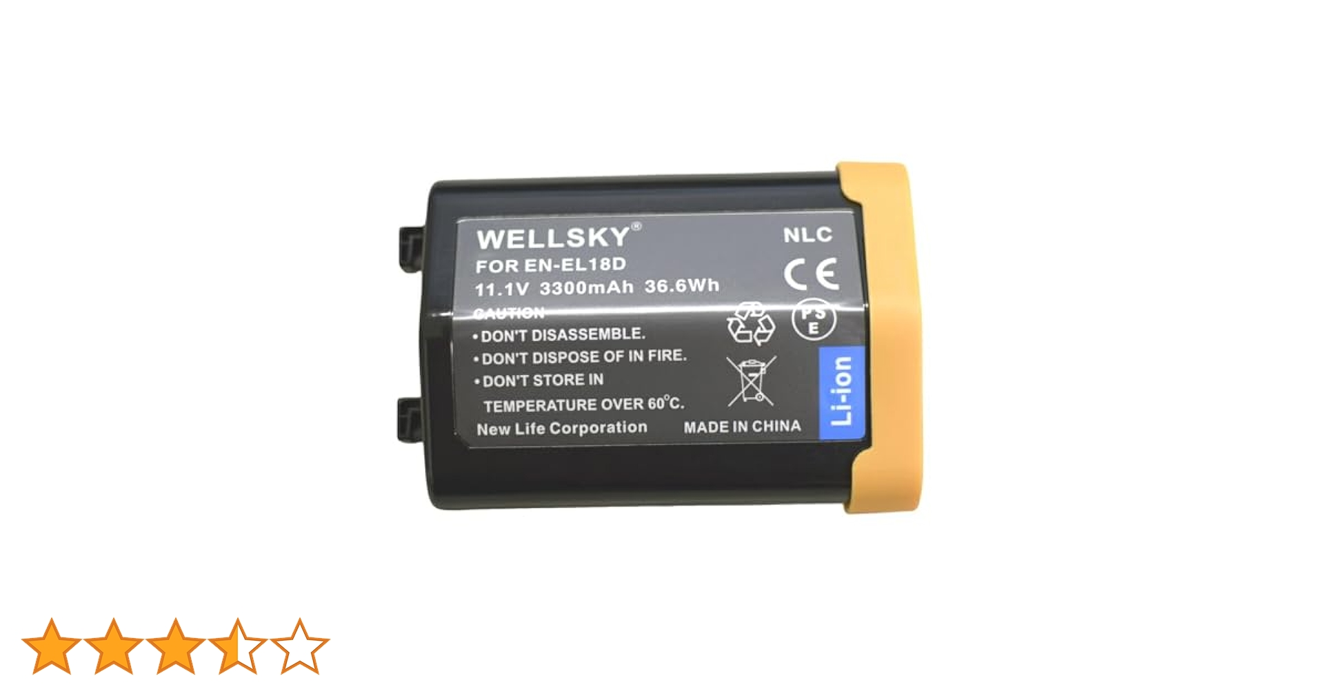 EN-EL30/EL18a/EL18b 大容量互換バッテリー3000mAh Amazon | WELLSKY EN-EL18 EN-EL18a EN-EL18b EN-EL18c EN-EL18d
